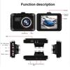 HD 1080P Автомобильный видеорегистратор Видеорегистратор Черный ящик Видеорегистратор ночного видения Видеорегистратор Len IPS Экран Звукозапись Циклическая запись