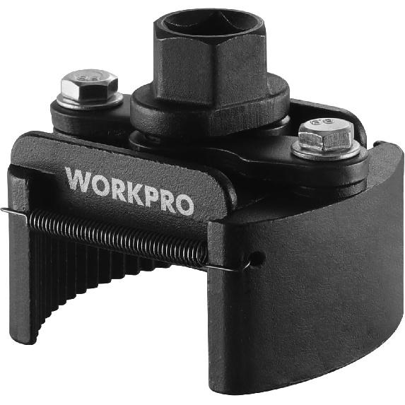 WORKPRO Универсальный ключ для масляного фильтра Регулируемый с пружинным самозажимом, Инструмент для снятия масляного фильтра, Набор для замены масляного фильтра, Идеально подходит для моторных фильтров,