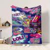 1pc Pop Art Blanket Lightweight Flannel Blanket Throw Blanket For Sofa, Bed, Travel, Camping, Livingroom, Couch, Chair, And Bed yy2509026141