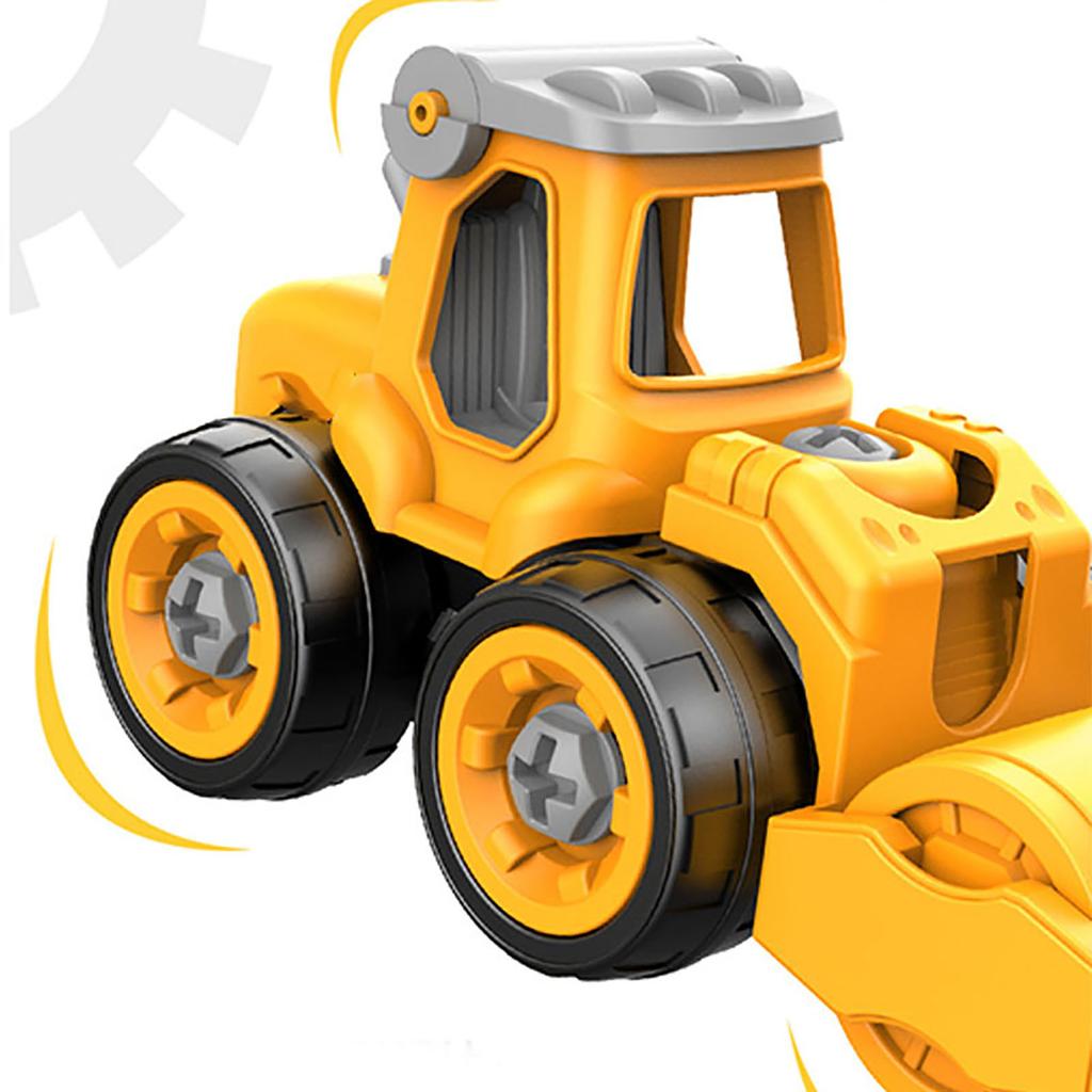 Наборы строительной техники для малышей Симуляция Включают 4 транспортных средства Пазл Детская разборная игрушечная машинка