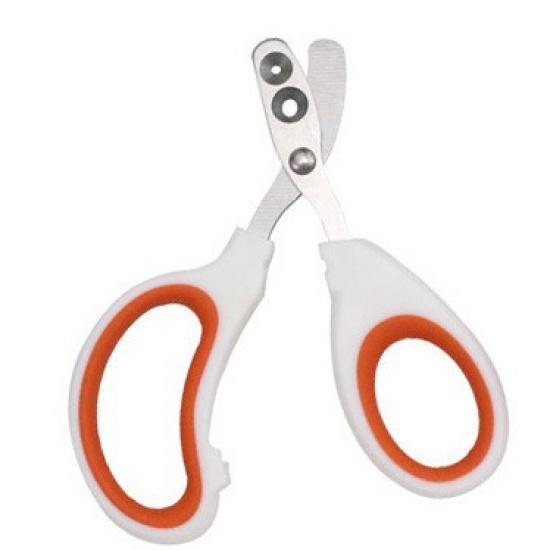 Нержавеющая сталь Ножницы для когтей домашних животных кошек Двойное отверстие Круглое отверстие Маленькие слепые ножницы Ножницы для когтей для собак и кошек двойного назначения Уход за домашними животными Чистка