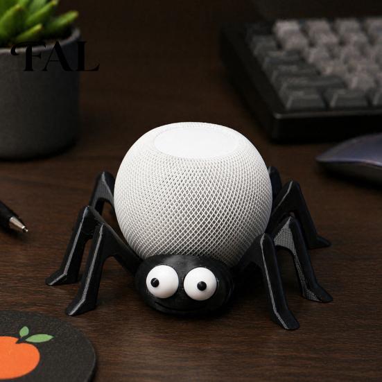 Unique Ornament for Office Spider Shape Table Stand Holder Compatible with Alexa Echo Dot 4/5 & Modern Interior HomePod Mini, Decorative Desktop