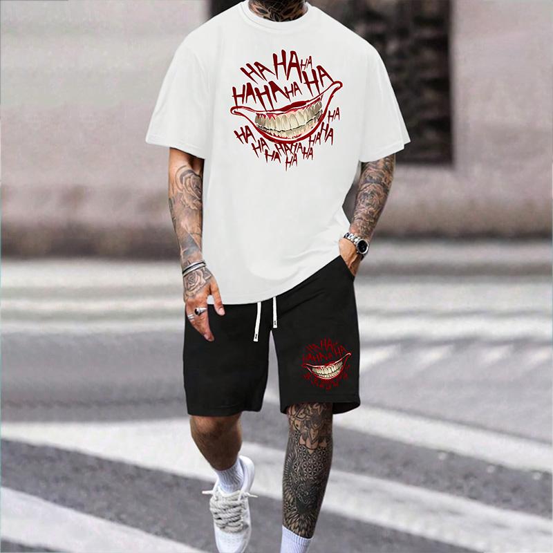 Модный мужской повседневный винтажный костюм, летний дышащий освежающий костюм в пляжном стиле с принтом 3D тигра, свободный мужской топ большого размера