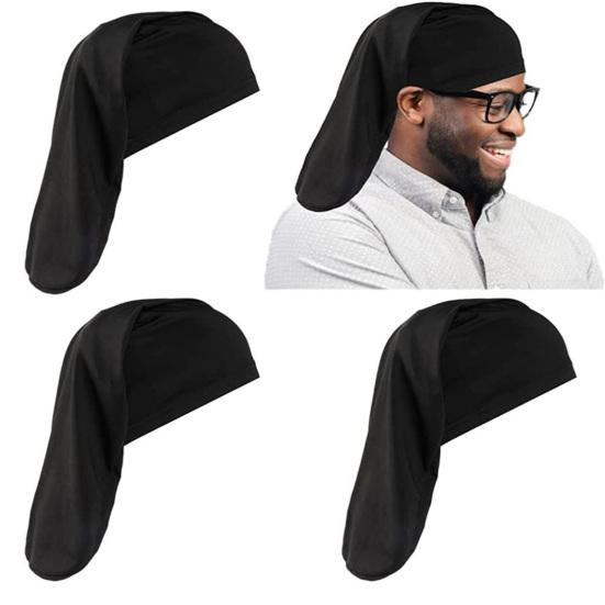 2/5 шт. шляпа с дредами, эластичная легкая длинная шляпа с хвостом для мужчин и женщин, унисекс, спандекс, длинные волосы, шляпа, повязка на голову, спальный чепчик, аксессуары для волос