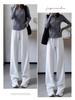 Women's High Waist Wide Leg Casual Sweatpants - Petite Slim Fit for Autumn/Winter 2024