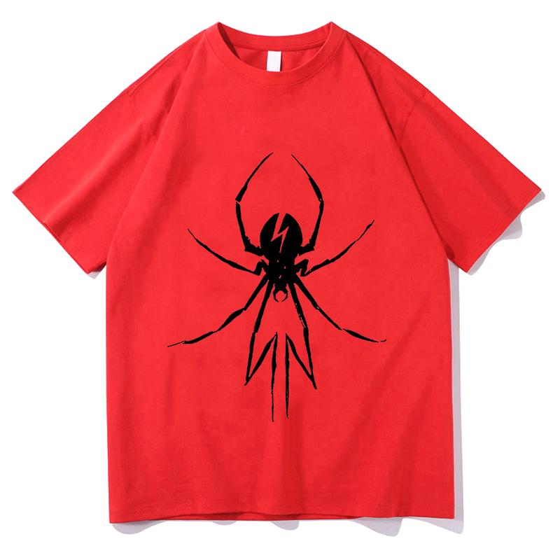 Halloween Minimalist White Spider Silhouette Print Unisex Tshirt Cotton Unisex Short Sleeve Oneck Casual Unisex Party Top