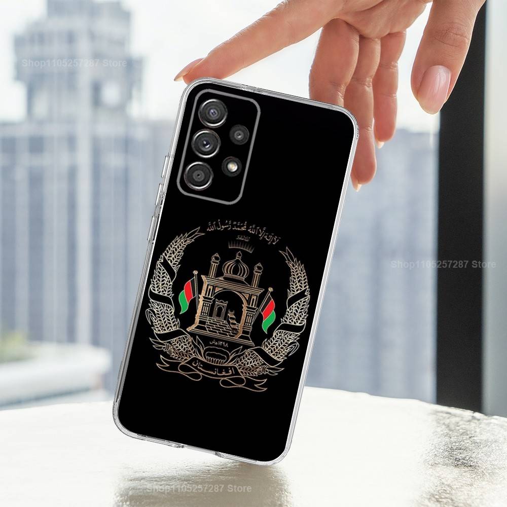 Флаг Афганистана Арт Телефон Для Samsung A30,71,51,S20,10,9,Ultra,FE,Lite, S21,23,22,Plus, Прозрачный, Силиконовый Чехол