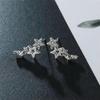 RSAMD 1Pair Simple Stylish Star Women Earring Shiny Exquisite Versatile Female Earrijo-Gold-