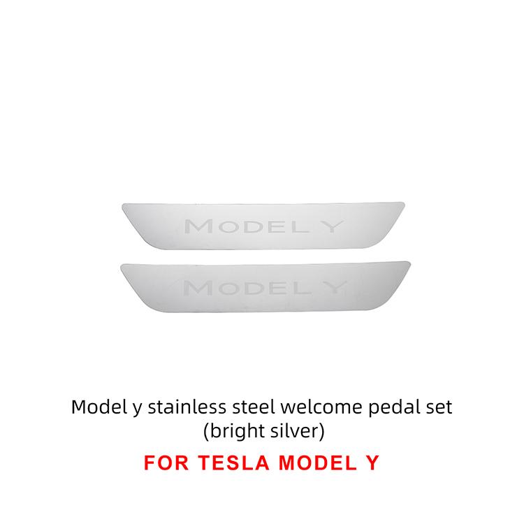 LUCKEASY модификация для модели Tesla 3 года, защита порога автомобиля, украшение для порога, защита багажника из нержавеющей стали