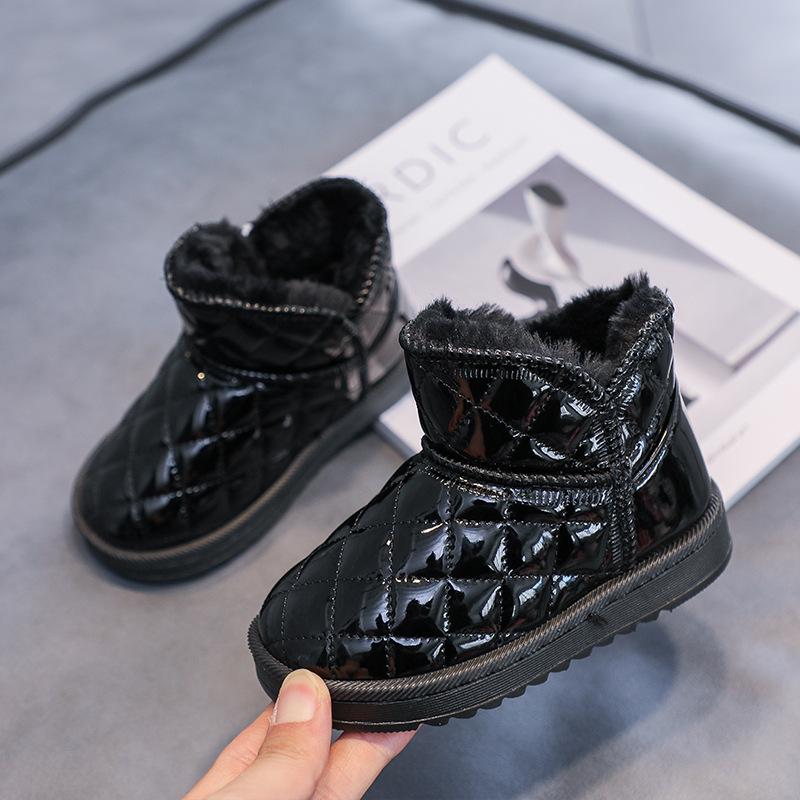 Детские зимние сапоги с ворсом и толстыми хлопковыми сапогами для мальчиков, хлопковые сапоги для девочек, детские сапоги для малышей