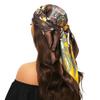 Head Scarf Women Luxury Brand Square 90*90cm Silk Foulard Satin Bandana Cheveux Soft Neckerchief Hijab Hair Scarves For Ladies