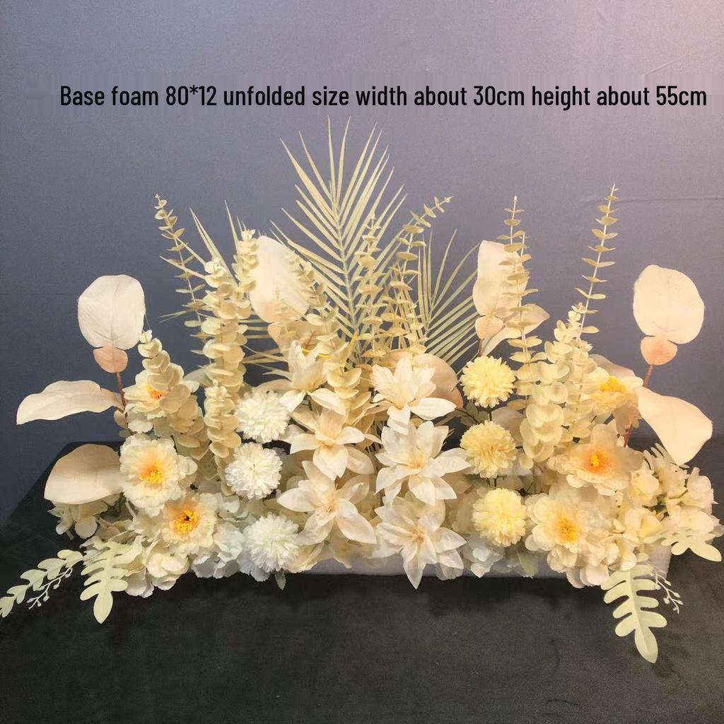 Большой набор для украшения свадебной дорожки и Т-сцены из шелковых цветов