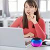 Metal Shell Bluetooth Speaker Keychain Dual Color Mini Speaker Keychain  Picnic