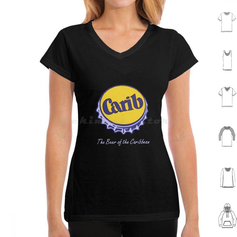 Carib Beer The Beer Of The Caribbean T Shirt Big Size 100 Cotton Beer Cerveza Lager Carib Caribbean West Indies