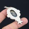 Friendship Day Sale Pyrite Stone 925 Silver Elegant Anniversary Flower Pendant