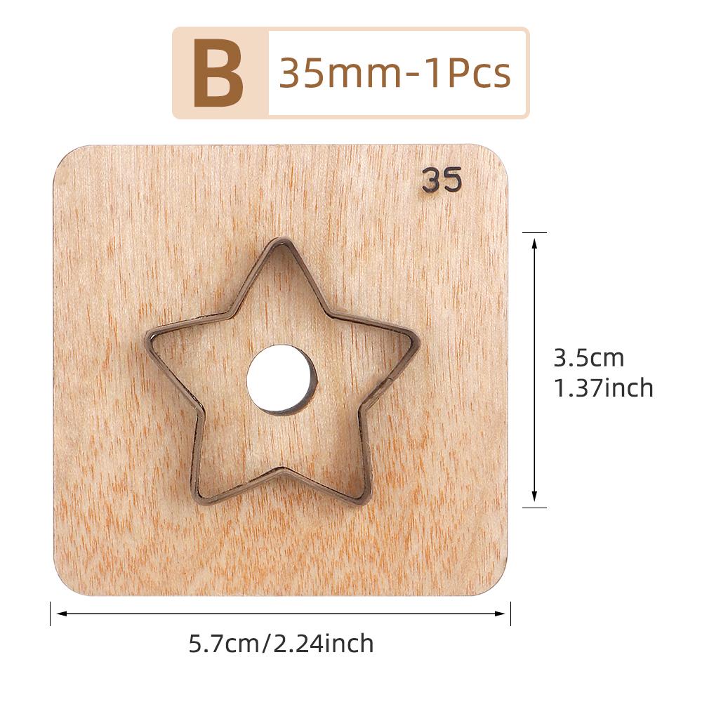 Sakura,Flower,Five-Pointed Stars Leather Die Cut, Steel Rule Punch Mold, DIY Metal Die Cutter Punch Crafts Kraft Tool(2.5-5.5cm)