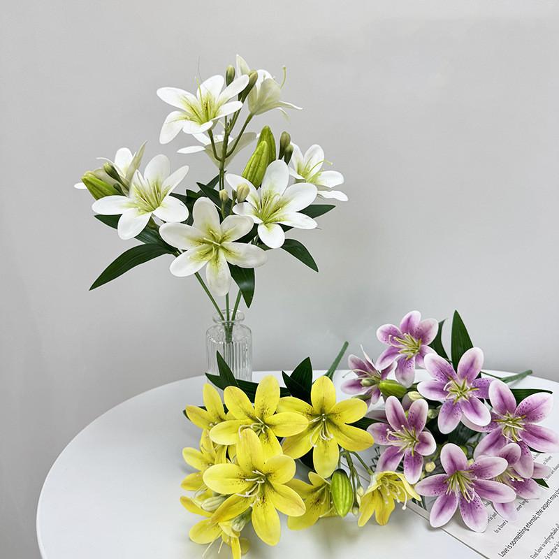 Lily Blossom Lifelike Arrangements For Wedding Venue Decor And Photography Props