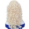 Golden Fluffy High Skull Top Short Curly Synthetic Headband