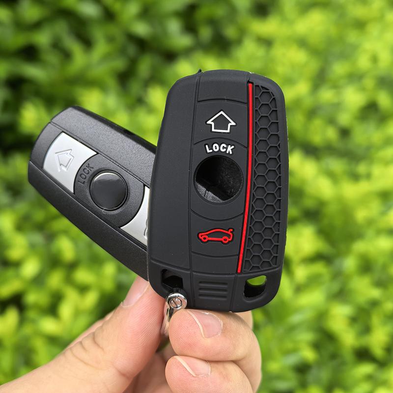 Силиконовый Чехол для Брелока Smart Remote Key 3BNT для BMW 1 3 5 6 Серии E90 E91 E92 E60 E70 E71 E72 E82 E87 E88 E89 Авто Стайлинг