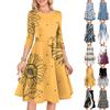 Women's Cocktail Dresses 3/4 Sleeve Vintage Wedding Guest Dress