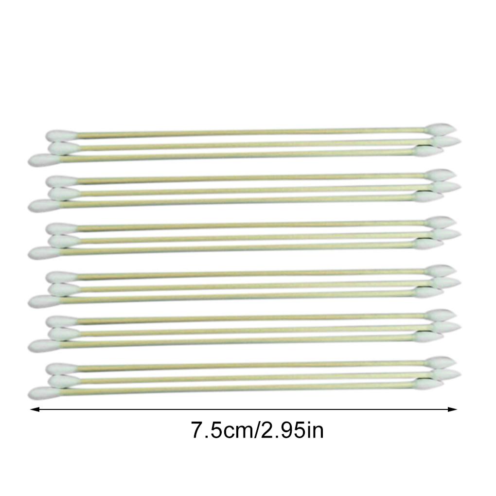 100 Штук 100X Ватные Палочки Двусторонние Стержни для Макияжа Многоцелевые Профессиональные Обслуживаемые Практичные Инструменты для Красоты Чистка