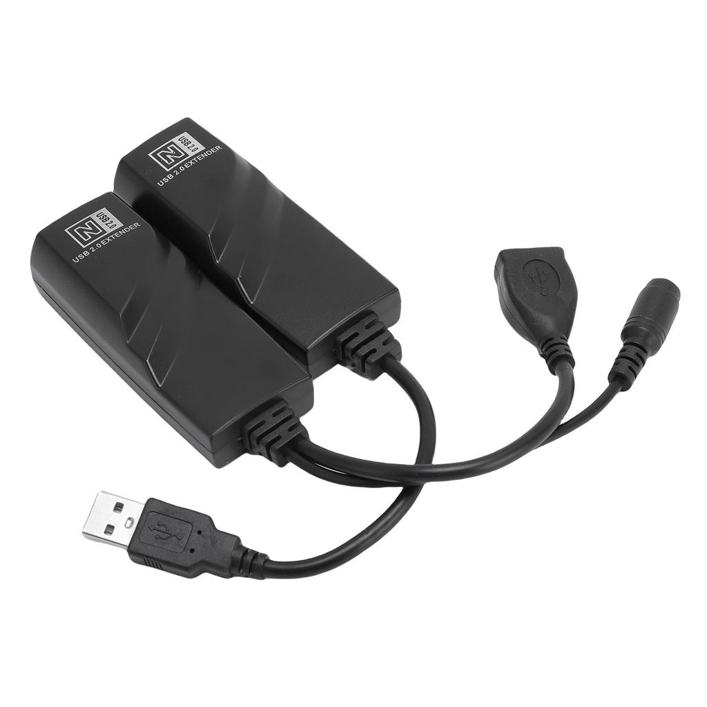 USB-удлинитель 100 м Расстояние передачи Стабильное Подключение через сетевой кабель CAT5 CAT5E CAT6 USB-Ethernet адаптер Штепсель EU