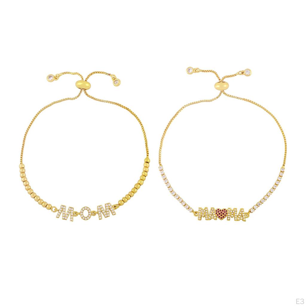 Регулируемый браслет-цепочка, подарок на день матери, повседневный элегантный подарок от сына для женщин и мам