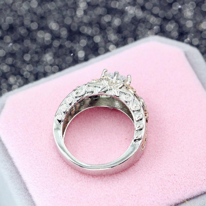 Sace Gems Классическое кольцо из медного сплава с цирконом, женские ювелирные изделия, свадебный подарок для вечеринки