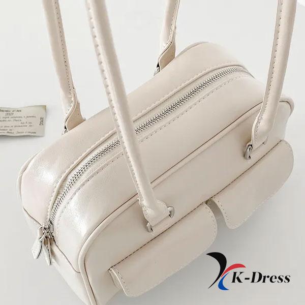 Кожаная сумка через плечо Oil с двумя карманами (4 цвета)