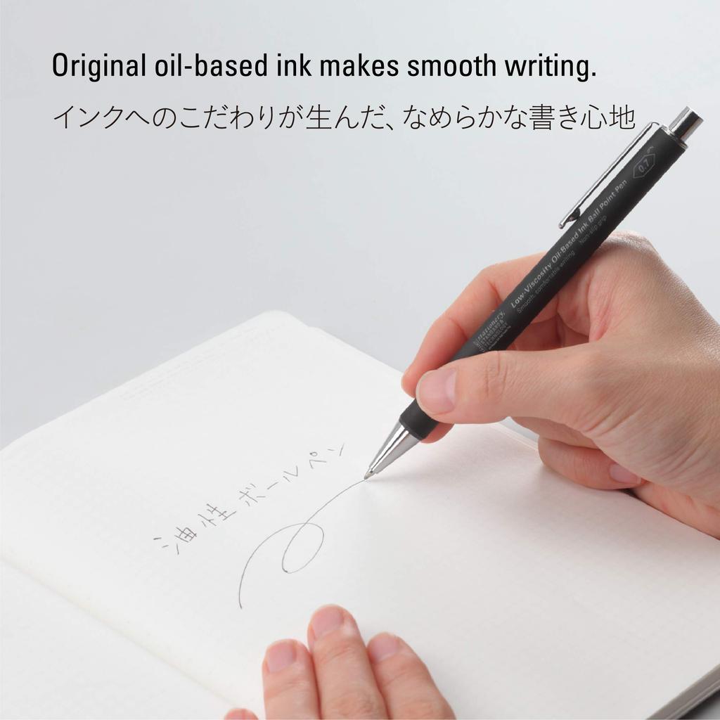 Nitoms STALOGY Шариковая ручка с низкой вязкостью, черная, 0,7 мм S5110 - Плавное письмо