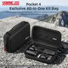 For DJI Osmo Pocket 4 STARTRC Portable Carrying Case Molded All-round Set Storage Bag (Black)