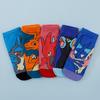 5 Pairs Four Seasons Women's Fashion Cartoon Anime Pok É Mon Versatile Sweet and Cute Pikachu Casual Outdoor Socks