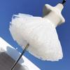 4 Layer White Petticoat Lolita Bottoms Skirt Support New Boneless Puffy Skirt