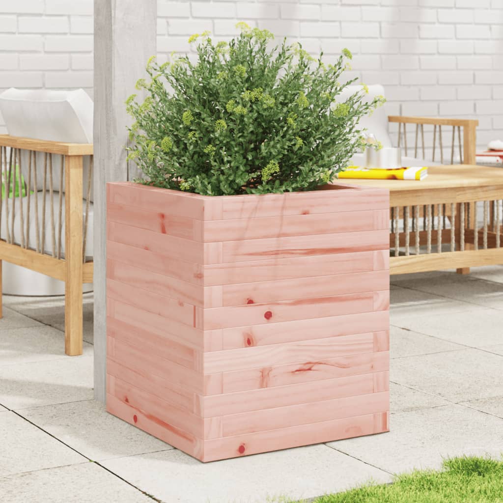 Plant Pot 40x40x46 cm Solid Douglas Fir Wood