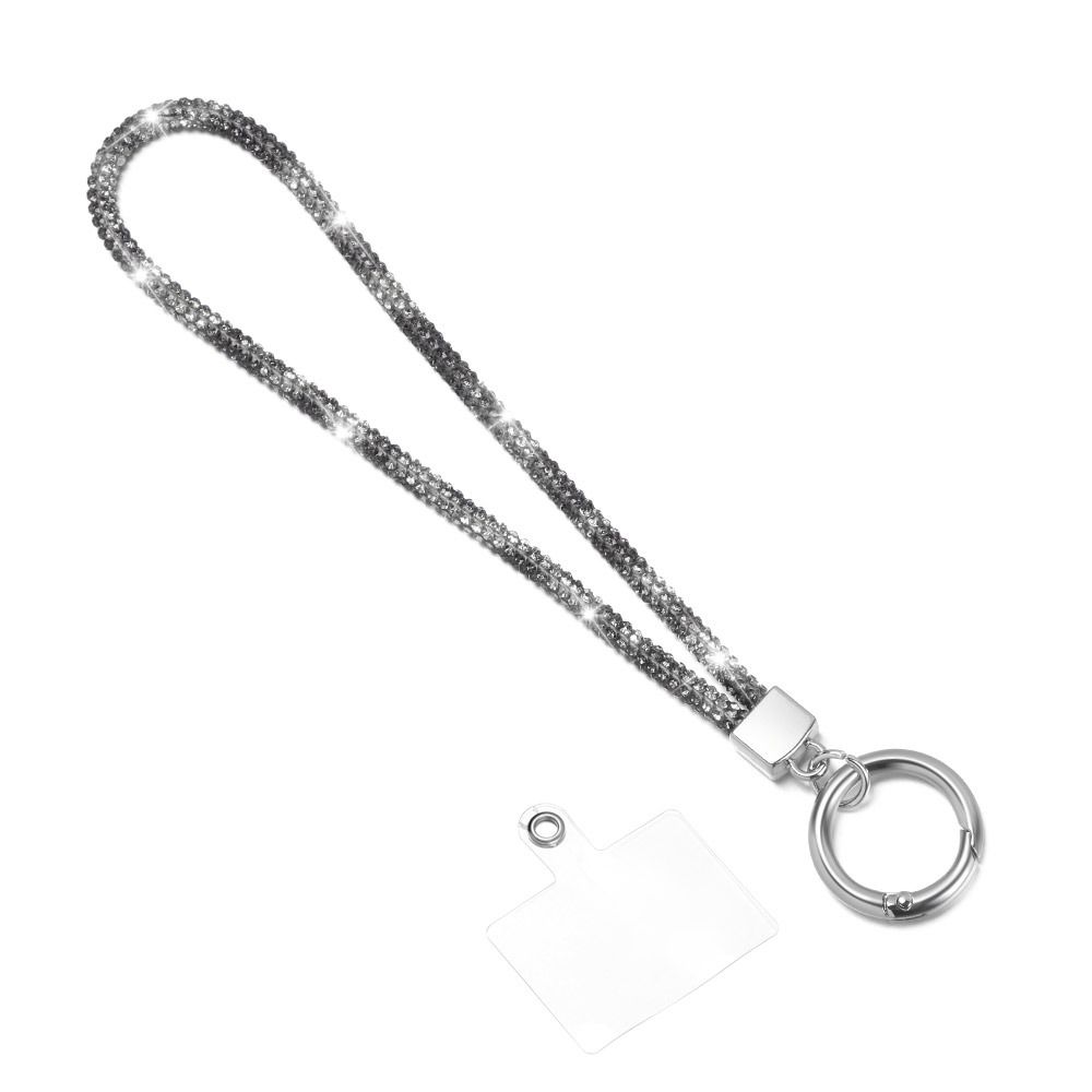 Блестящий шнурок для телефона со стразами, яркий брелок, роскошный блестящий кристалл, веревка с защитой от потери, модные ремешки для запястья, подвесной шнур