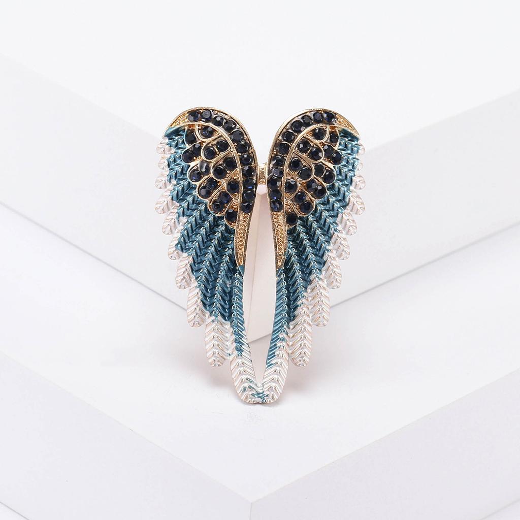 Creative Diamond Angel Wings Brooch Brooch Multi-Color Trend Fashion Accessories Pin