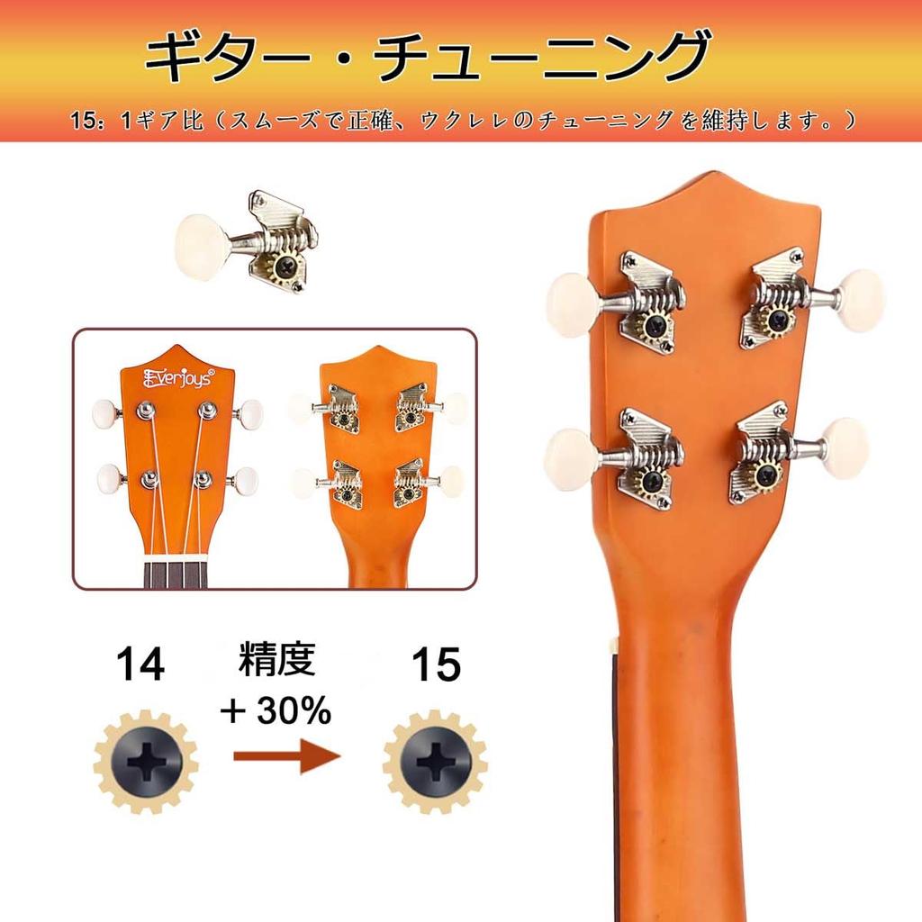 Soprano Ukulele Beginner Pack 21 Inch with String Gig Wooden Quick Learning Song Polishing Kit Bag, Ukulele, Book, Pick, Cloth, All-in-One