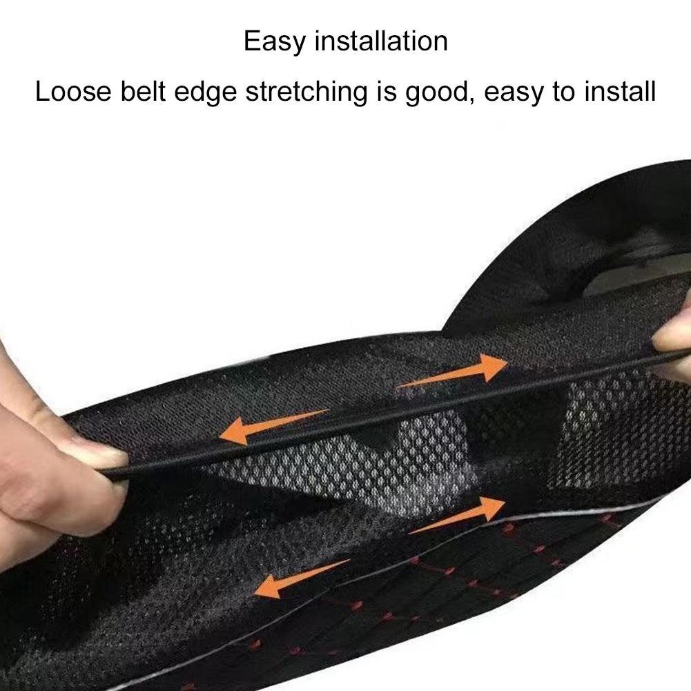 Чехол на сиденье мотоцикла Дышащий Противоскользящий из ПУ кожи для подушки скутера Солнцезащитная накладка Подушка Чехол на сиденье