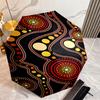 1PC Aboriginal Art Kangaroos Automatic Umbrella - Suitable Travel Outdoor Portable Umbrella Birthday Gift Daily Essentials