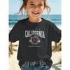 Nordic Minimalist Girls T-shirt Black and White Abstract 3D Printing Girls Summer Versatile Soft