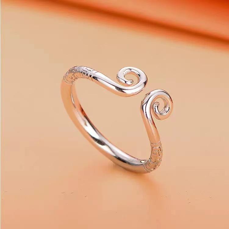 Золотое кольцо-хуп для мужчин и женщин, кольцо для пары «Большой разговор: Путешествие на Запад», плотное кольцо-хуп, высшее кольцо для пары