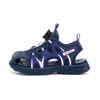 Summer children's slip-on sandals with rotating buckle, non-slip soft sole, breathable athletic beach shoes for boys and girls, available in medium
