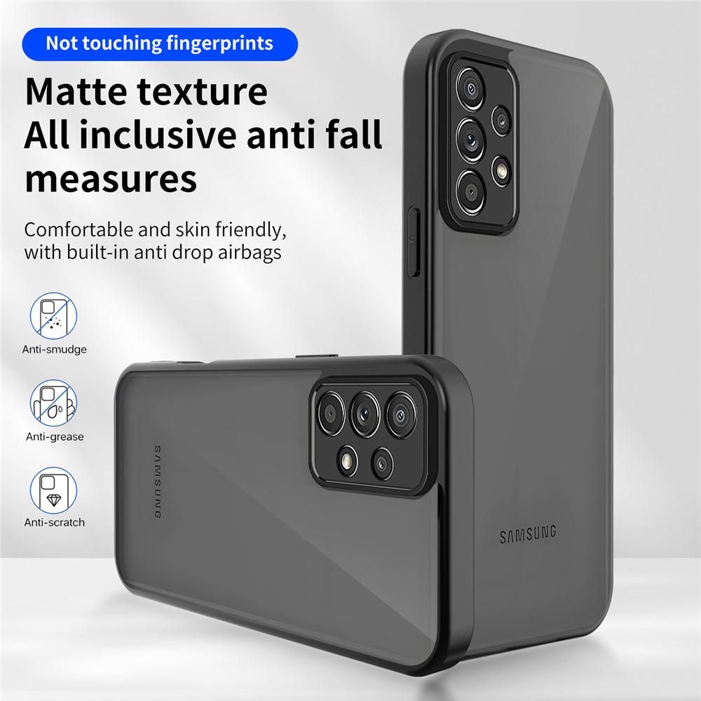 Роскошный Матовый Ударопрочный Чехол Для Телефона Для Samsung Galaxy A13 A23 A33 A53 A12 A22 A32 A52 4G 5G A02S A03S Ощущение Кожи Задняя Крышка Funda