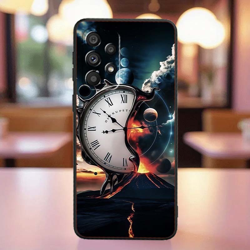 Винтажная иллюстрация компаса Чехол Для Samsung A41 A35 A34 A33 A32 A25 A24 A23 A21s A06 A05 A04 A03 Note 10 20 Ultra 5G Черный