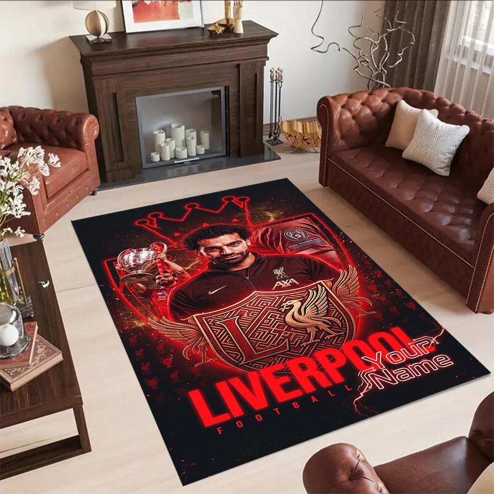 Liverpool Fc Customize Text Carpet Design For Dormitory Outdoor Hallway Kitchen Antislip Carpet Decorate Offices Perfect Gift For Womenmen
