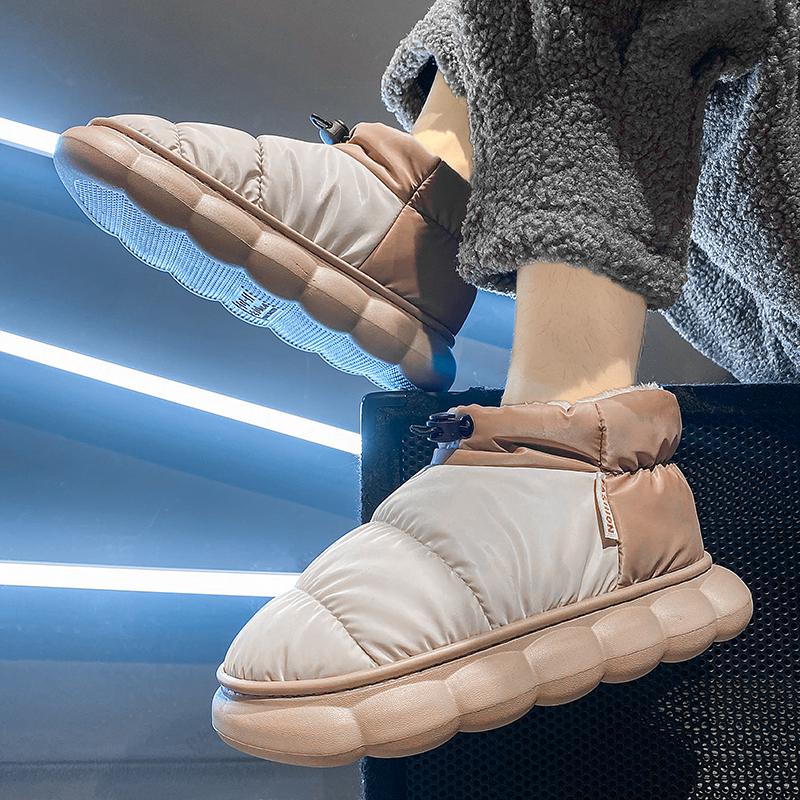 Мужская теплая зимняя хлопчатобумажная обувь. Женские теплые меховые домашние тапочки. Нескользящие плюшевые тапочки из ЭВА. Домашняя обувь для пар на толстой подошве. Шлепанцы. Детские тапочки.