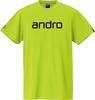 Andro Table Tennis Game Table Tennis Unisex Napa Neon Yellow X Size 3XS Shirt, J.T.T.A (Japan Association) Approved, T-Shirt, Deo, Black,