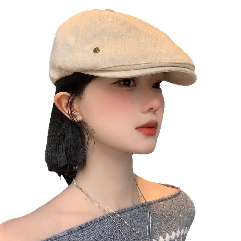 British Style Retro Forward Hat, Women'S High Sense Of Fashion Temperament, Anti-Wearing Beret, Literary Newsboy Painter Hat