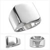 [Shinjuku Gin no Kura] square seal stand ring silver 925 ring ring No. 13 men's signet ring stamp simple mirror surface Square type square