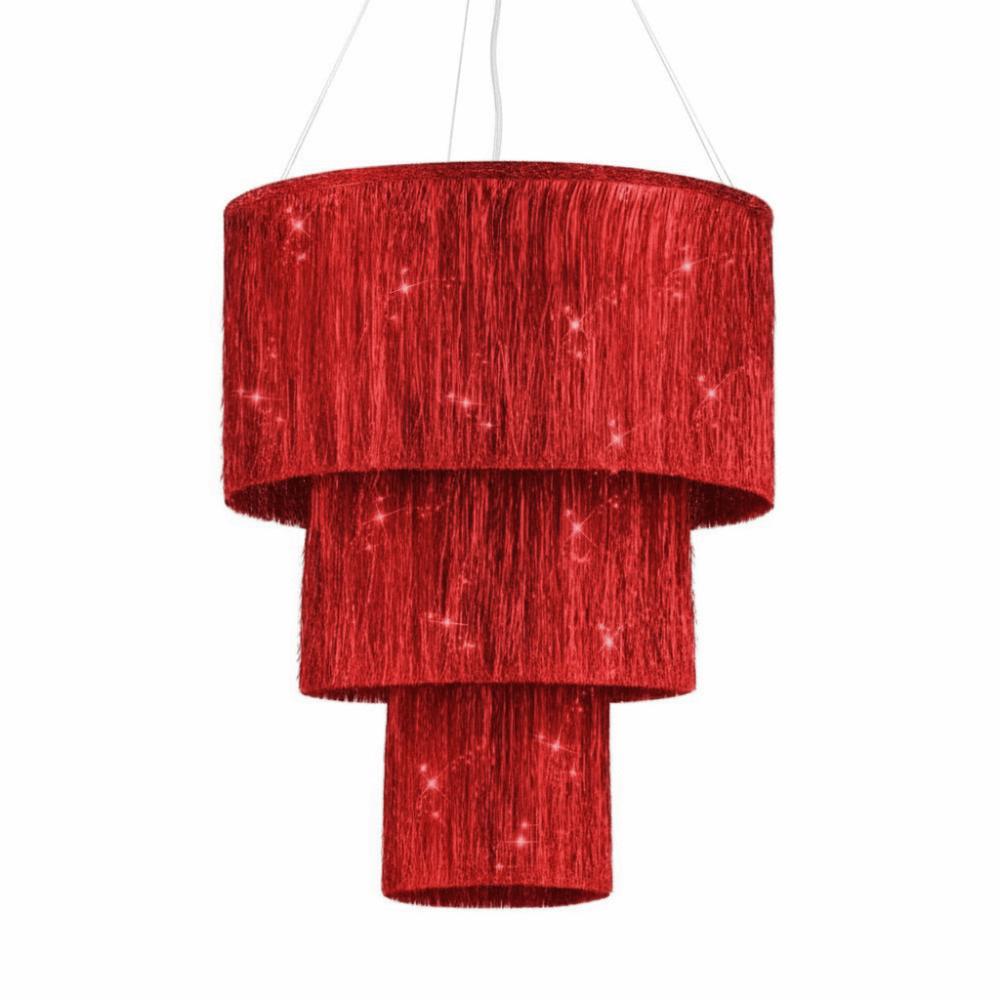 3-Tier Pendant Light Ornament Hand Woven Stage Decoration Tassel Ornament  Hotel Decorations